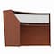 Linea Italia Curved Reception Desk with Counter, Clear Panel, 72 inW x 32 inD, Cherry ZUC310 - alternate 3